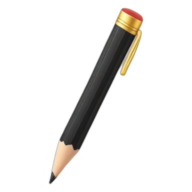 black pencil sticker