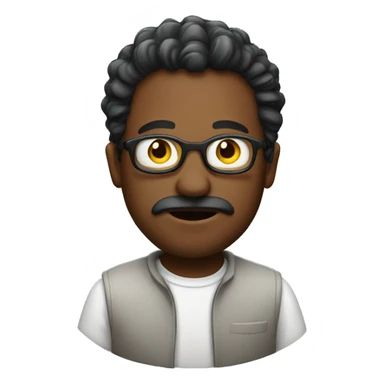 funky emoji who is a writer sticker