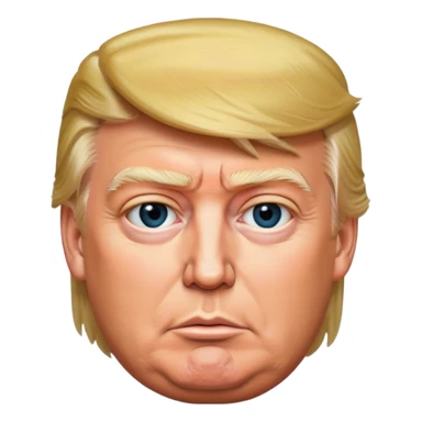 photorealistic Donald Trump sticker