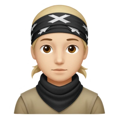 Face bandana sticker