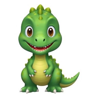 Cute dinosaur sticker
