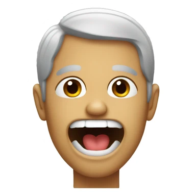 extremely wide mouth sticker