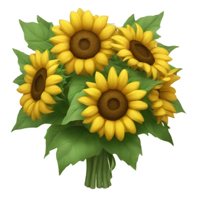 Bouquet of sunflowers sticker