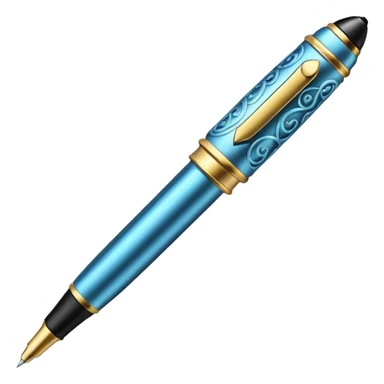 Pen with magic  sticker