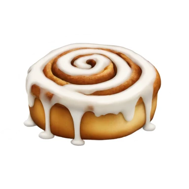 cinnamon roll with icing  sticker