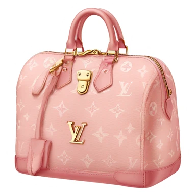Light pink Louis Vuitton bag sticker