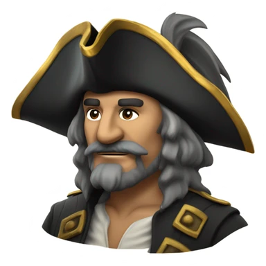 Pirate captain ￼ sticker