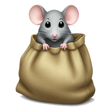 mouse with a bag of money sticker