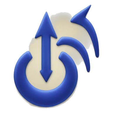 upside down “sign of the horns” rock emoji sticker