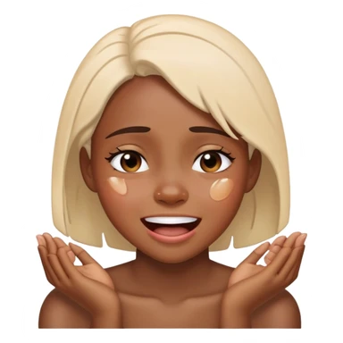 black girl crying laughing  sticker