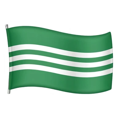 Bandera Andalucía  franja verde, blanca y verde horizontales sticker