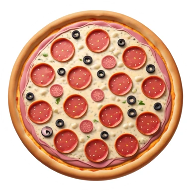 Pink pepperoni pizza sticker