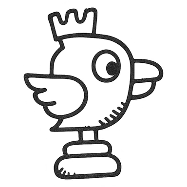 Chess flappy bird sticker