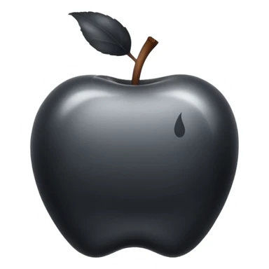 apple, black, poisonous, smoke rising sticker