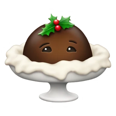 christmas pudding sticker