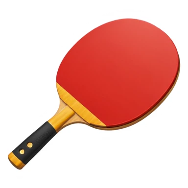 red Ping-Pong racket sticker