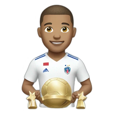 Mbappé who wears a trophy sticker