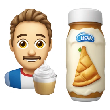 Serbian burek and yogurt in a bottle  sticker