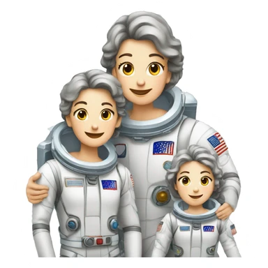 Astronautas fazendo coração com as mãos  sticker