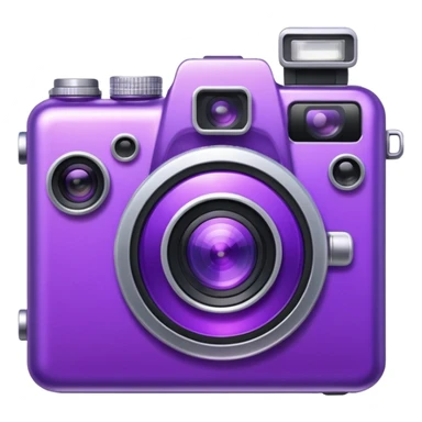 Glitter Hot Camera Purple sticker