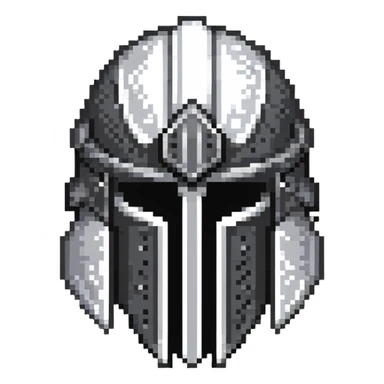 mythril full plate helmet, fantasy armor sticker