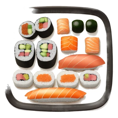 Sushi platter sticker