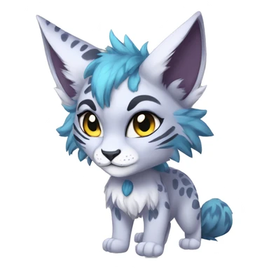 Anthro Sona Lynx-Fakémon Full Body sticker