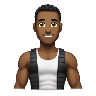 muscular boys in tank tops sticker