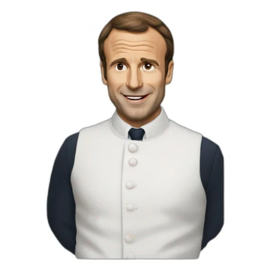 Macron énervé qui tire la langue sticker