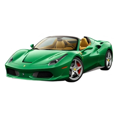 green ferrari sticker