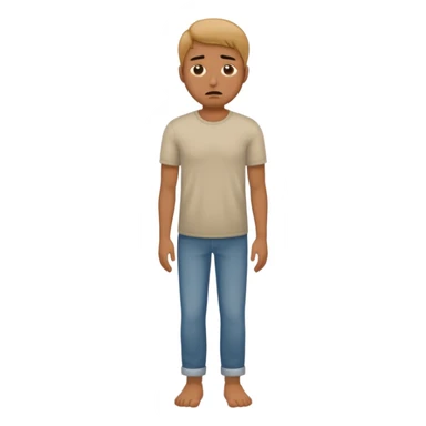 The sad man full body detalizated sticker