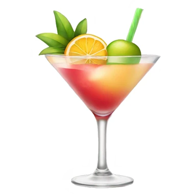 A fruity cocktail sticker
