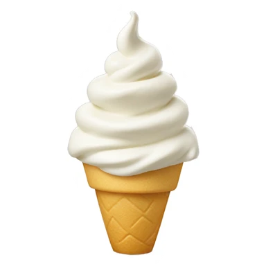 Vanilla soft serve cup sticker