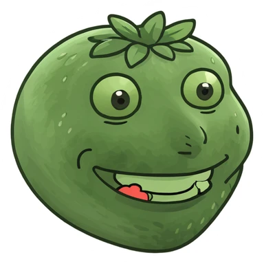 smiling trippy strawberry aesthetically pleasing sticker