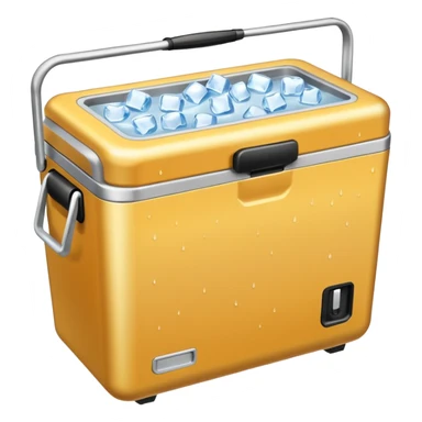 Cooler with ice in it sticker