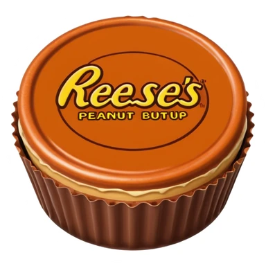 reeses peanut butter cup exact replica sticker