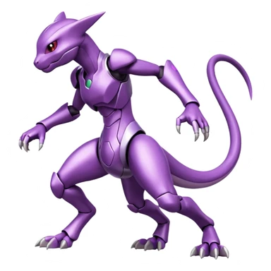 Genesect-Mewtwo-Fakémon-hybrid-creature (full body)  sticker