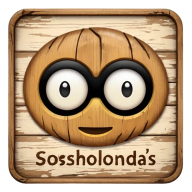 make a sign with "SOSHOLONDAS" sticker