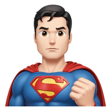 superman with cape sticker