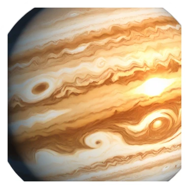 planet jupiter is thinking sticker