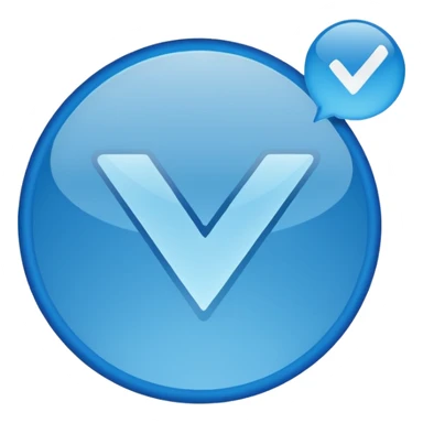 The verification sign of an account  sticker
