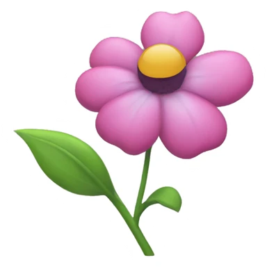 flower with theeth sticker