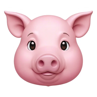 Cinematic Noble Pig Portrait Emoji, Poised and regal, with a stout, robust build and a smooth, well-groomed rosy-pink hide, deep-set soulful beady eyes, Simplified yet sharp and sophisticated features, highly detailed, glowing with a soft, dignified glow, high shine, intelligent and determined, stylized with an air of barnyard nobility, focused and attentive, soft glowing outline, capturing the essence of a watchful and confident pig, so majestic it feels as though it could trot out of the screen with effortless authority! sticker