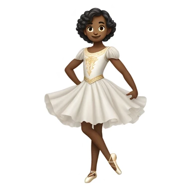 Boy in ballet dress sticker