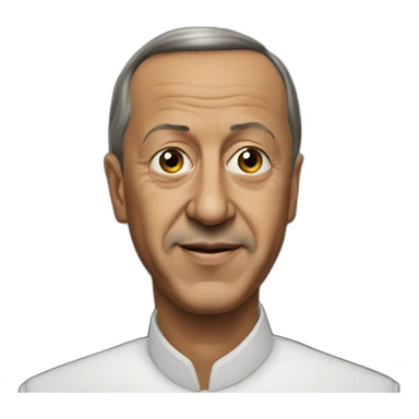 Black skinned Recep Tayyip Erdogan sticker