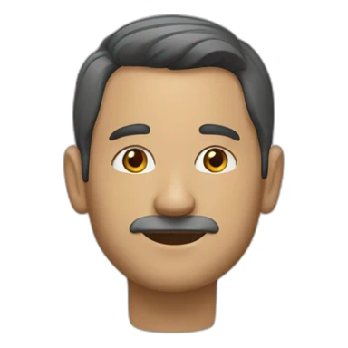 uomo di tre quarti sticker