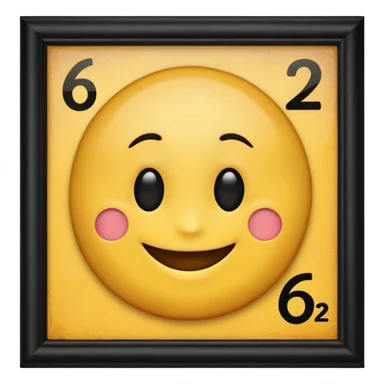  QUE NO TENGA CARA QUE SEA SOLO LOS NUMEROSM ,UN EMOJI CON LOS NUMEROS 6°2 que sea solo un cartel sticker