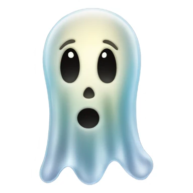 transparent candle like ghost, ethereal, without shape sticker