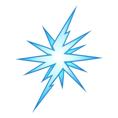 A lot of light blue rays lightnings sticker