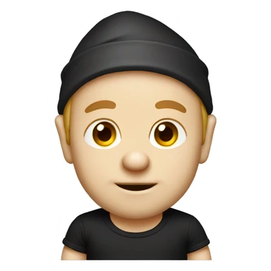 gnome in a black t-shirt sticker